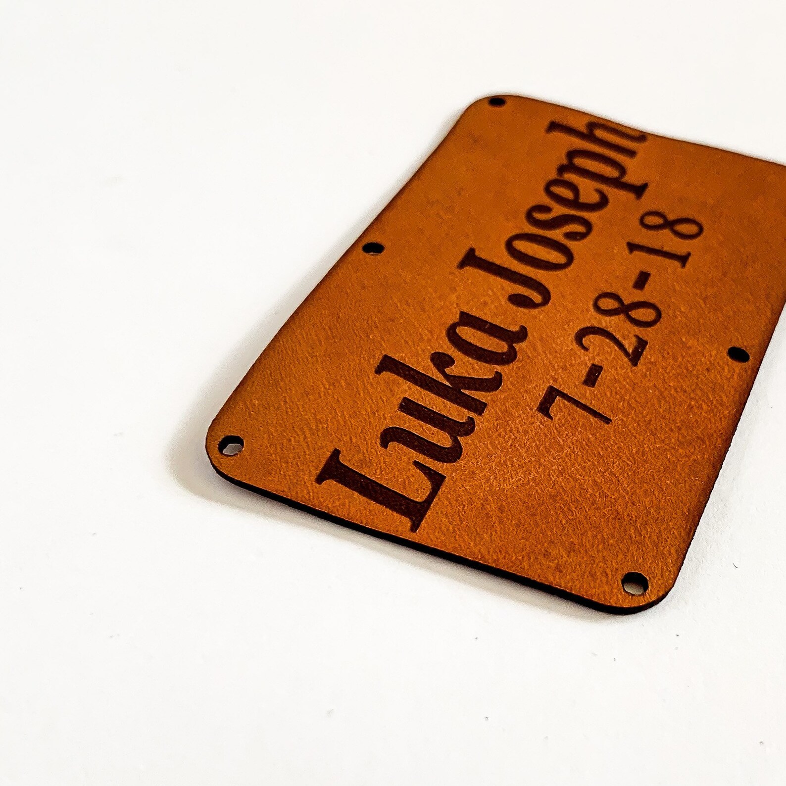 Personalized Blanket Tag Large Leather Tag Custom Product Etsy