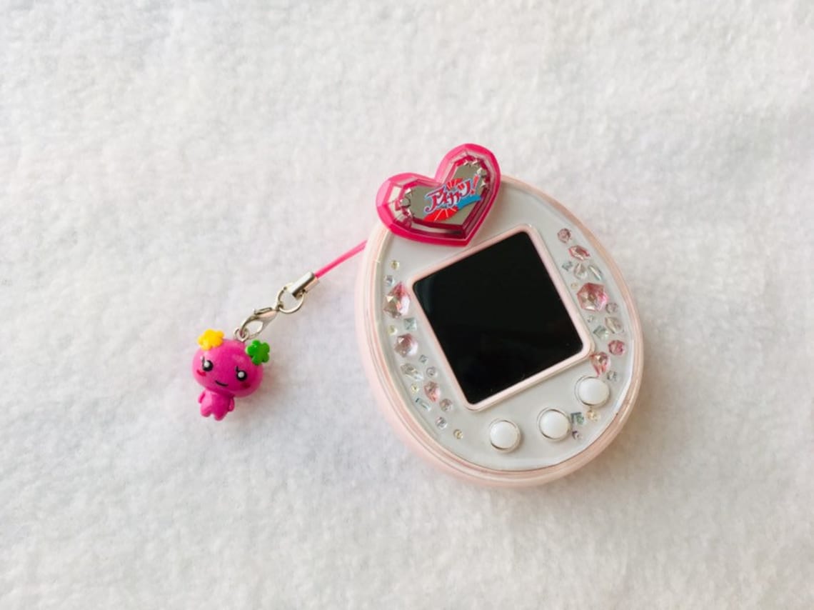 Tamagotchi charm Violetchi inspired / Tamagotchi keychain / Etsy