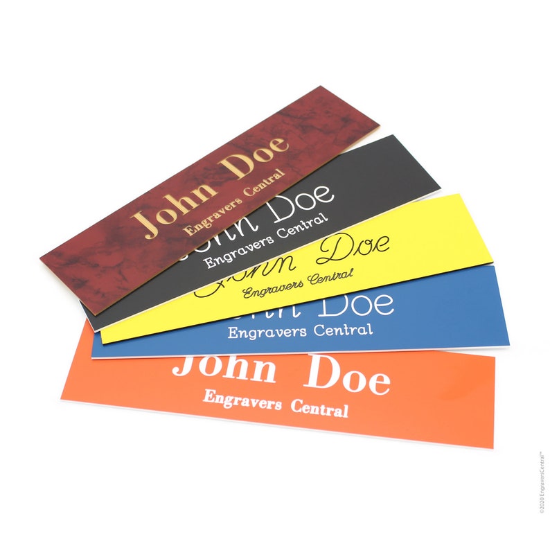 Personalized Name Plate Sign 2x8 Customize 20 Color Options to Choose