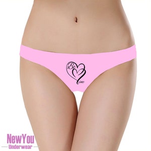 Happy NEW YEAR 2021, Cotton Spandex Thongs Underwear G-strings, for Good  Luck, Women's Breathable Cotton Thong Pantie RED Color 