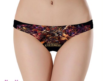 League Of Legends Collection Panty Thong or Underwear LOL jungle Gamer Geeky Gift Present