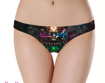Arcane Riot Games Jinx Womens Underwear Thong or Panty - League of Legends LOL. ESPORTS
