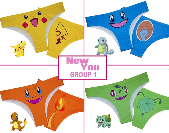 Pokemon Underwear Knickers Thong Beautiful Gift Present Womens Designer  Little Cute Soft Pikachu Cartoon Design Panties -  Canada