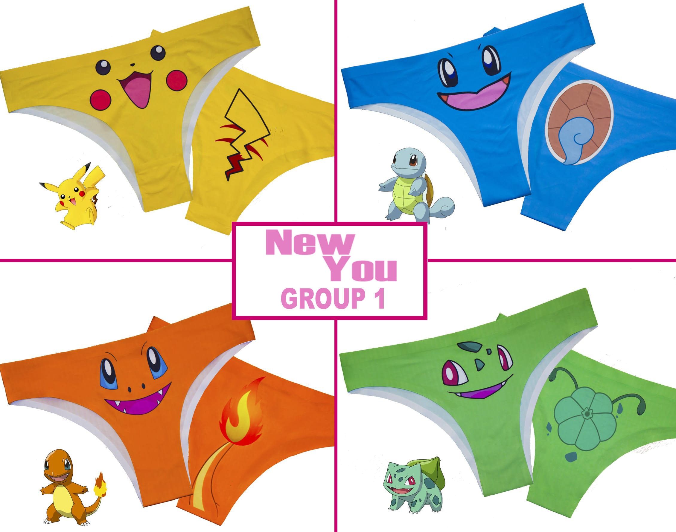 Pokemon Underwear Knickers Thong Beautiful Gift Present Womens