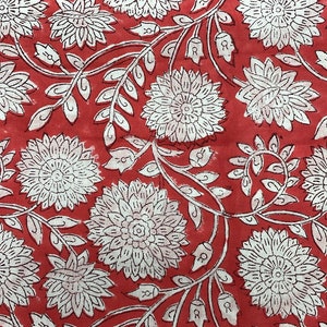 Indian Hand Block Print Soft Fabric by Meter 100 % Pure - Etsy UK