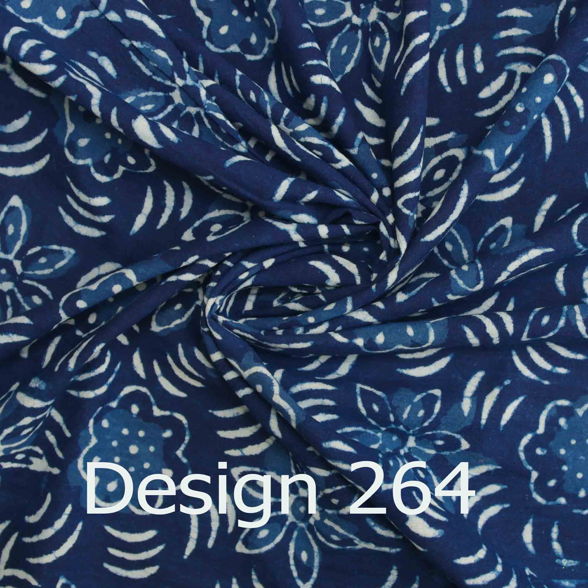INDIGO CHARM - NATURAL DABU PRINTED COUPLE SET