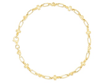 18 Karat Gold-Plated, Sterling Silver Women's Bracelet