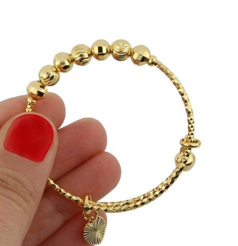 Gold Baby Bracelet, Baby Bracelet, Gold Bracelet , 18K Gold Plated