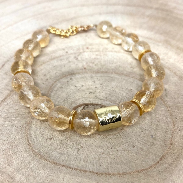 Bracelet perles de Citrine