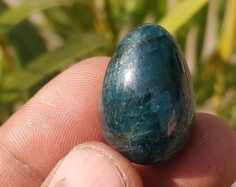 Natural Green Kyanite-Handmade, Egg, kyanite Shiva Lingam,Meditation Crystal
