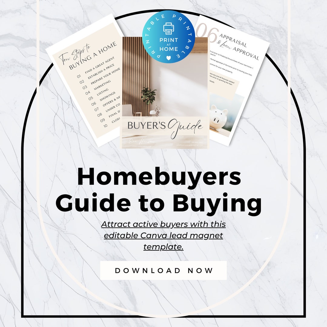 LUXE Homebuyer Lead Magnet Template for Realtors and Broker Real Estate ...