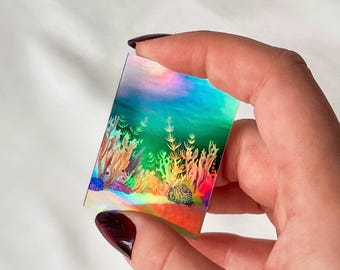 No.5 Holographic Sticker | Ocean Floor Collection