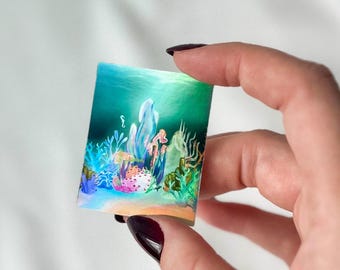 No.3 Holographic Sticker | Ocean Floor Collection