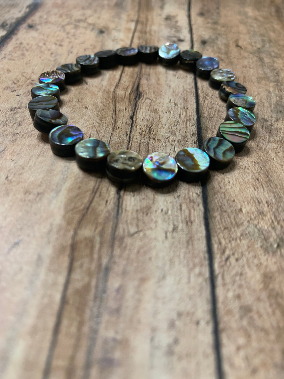 Abalone Bracelet Natural Sea Beach Accessory Multicolored Etsy
