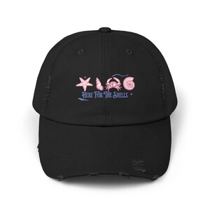 Distressed Cap, Seashells Baseball Hat, Starfish Collector, Beach Lover Gift, Unisex Hat for Shelling Adventures