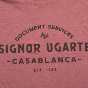 Casablanca T-Shirt - &quot;Ugarte Document Services&quot; Logo