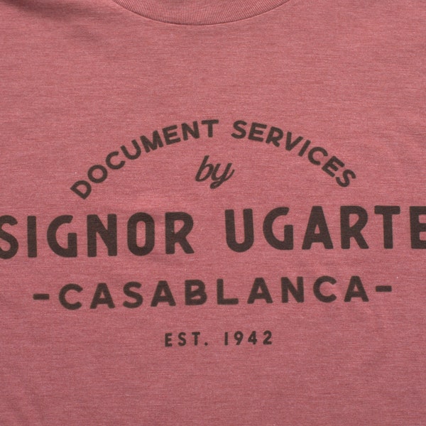 Casablanca T-Shirt - "Ugarte Document Services" Logo