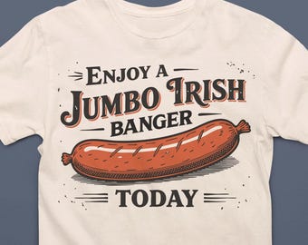 Irish Banger T-Shirt - Vintage Style Sausage Humor Tee