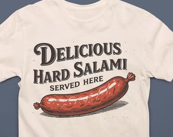 Vintage-Style Salami T-Shirt – Funny Meat Lover Tee