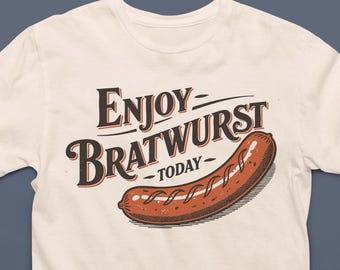 Bratwurst T-Shirt - Vintage-Style Meat Humor Tee