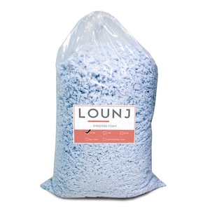 Shredded Memory Foam Fill for Cushions, Crafts, Bean Bags, Pillows, or Dog Beds, Made in The USA - Lounj Bedding