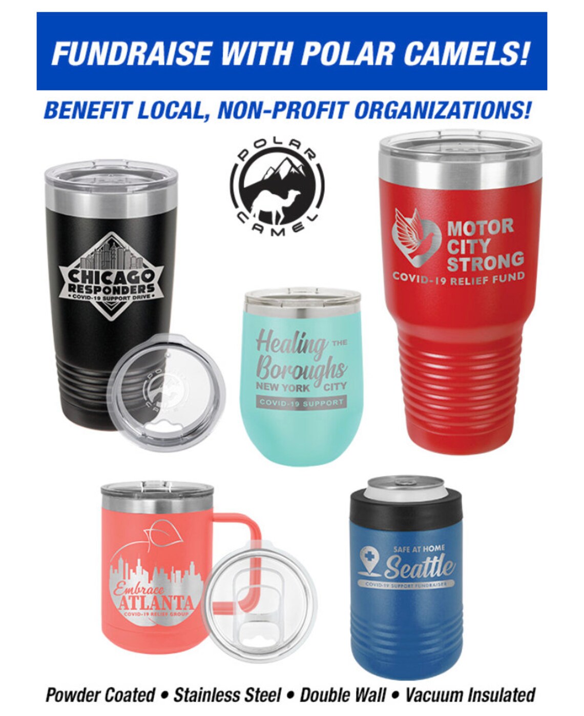 Custom Business Tumbler Company Logo Employee Client Etsy