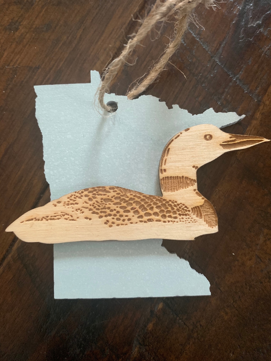 Wood Minnesota Loon Cutout Ornament Minnesota Loon Laser Etsy