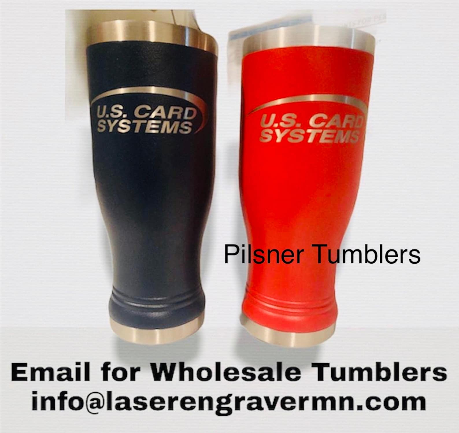 Custom Business Tumbler Company Logo Employee Client Etsy