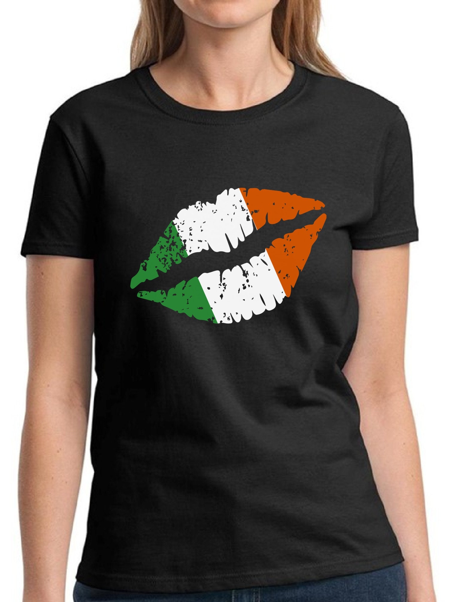 Irische Tag TShirt irische Lippen Shirts für Frauen St. Etsy