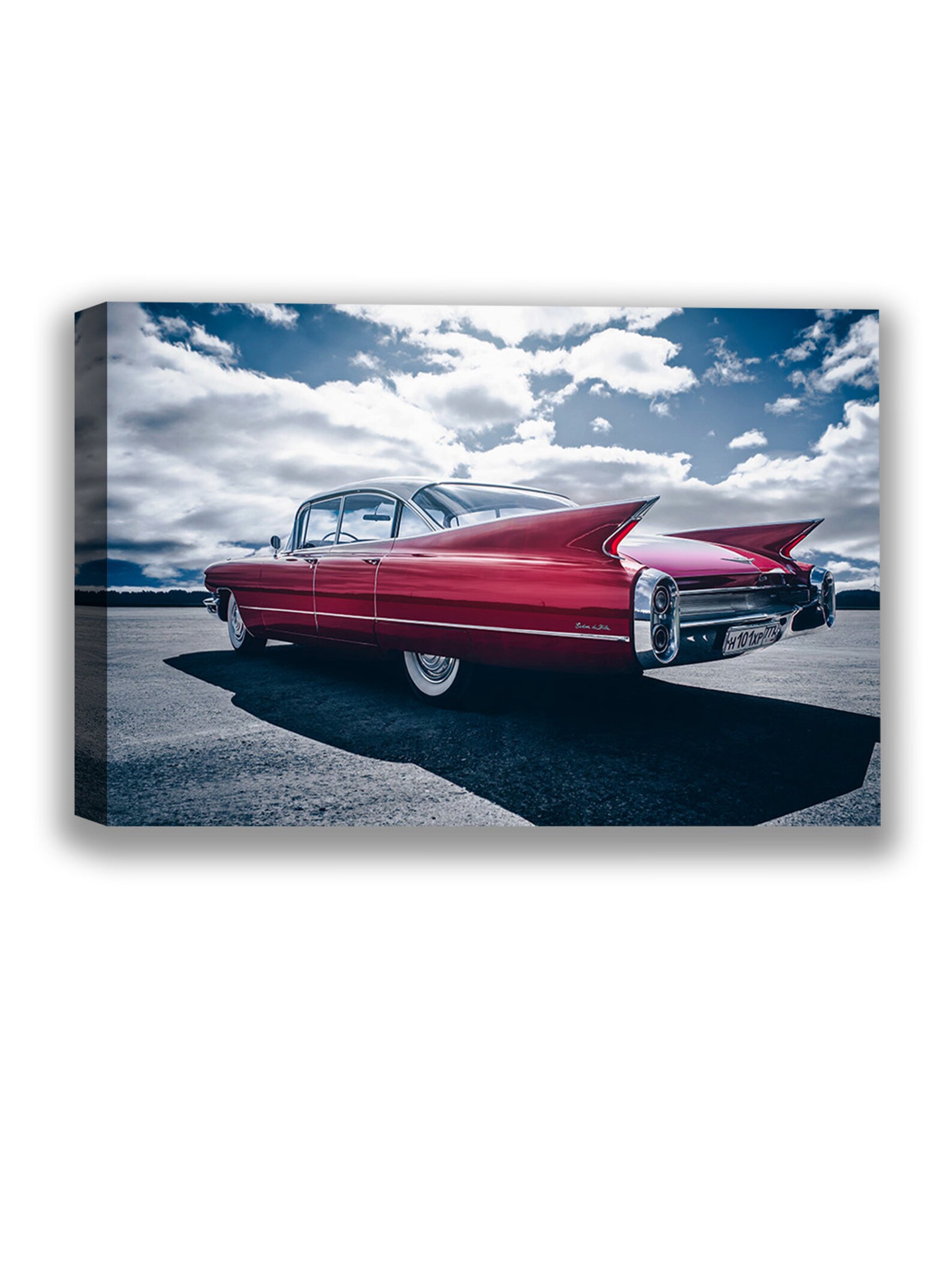 Vintage Car Canvas Wall Art Cadillac Deville Home Decor Prints Etsy