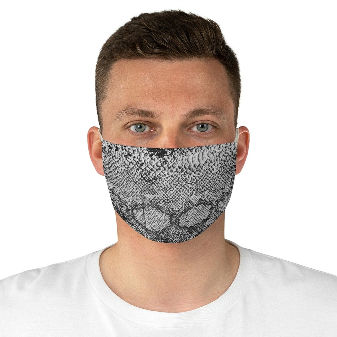 Snake Print Reusable Face Mask Animal Print Face Mask Washable Etsy
