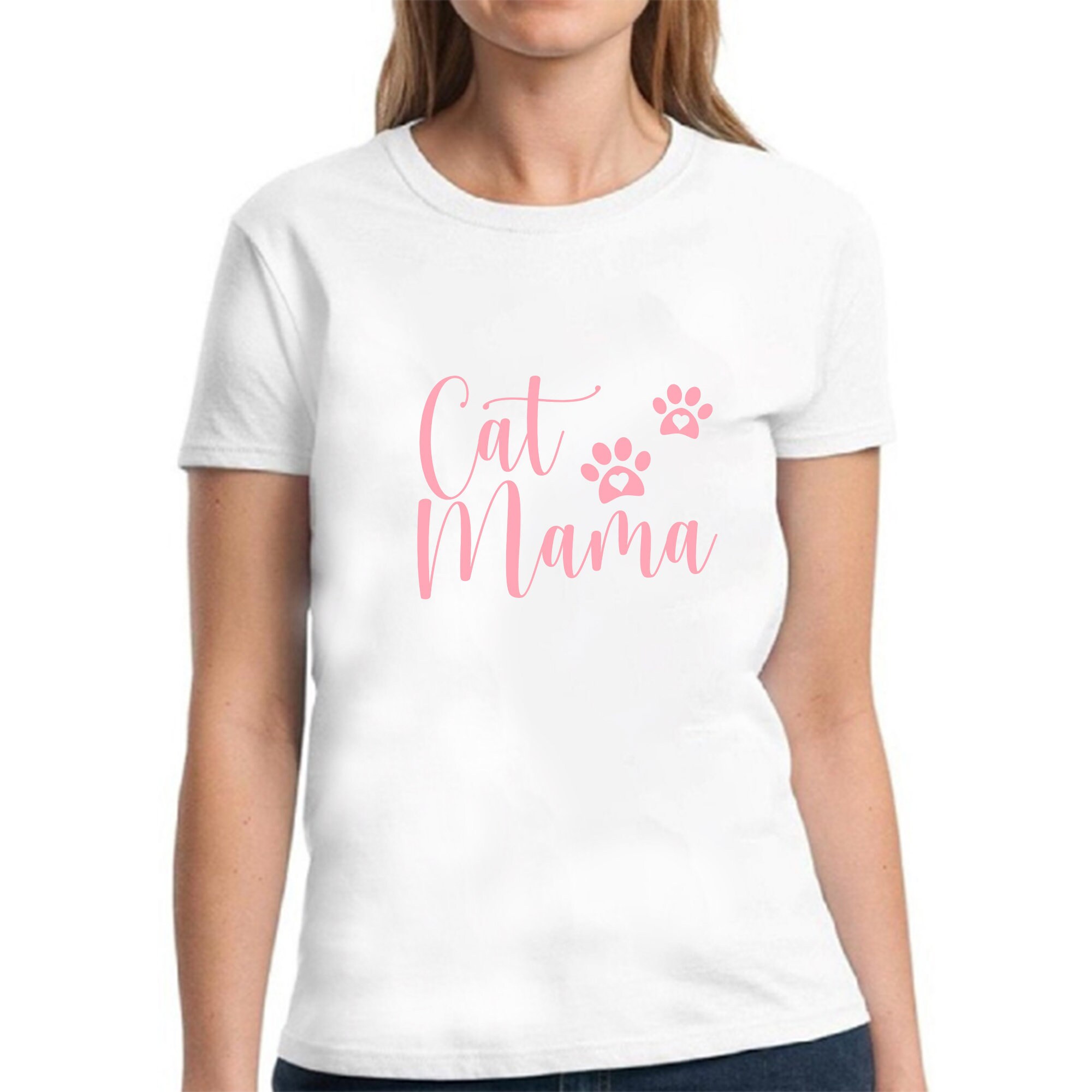 Cat Mama Shirt Cat Shirt for Women Cute Cat Mom Gifts Etsy