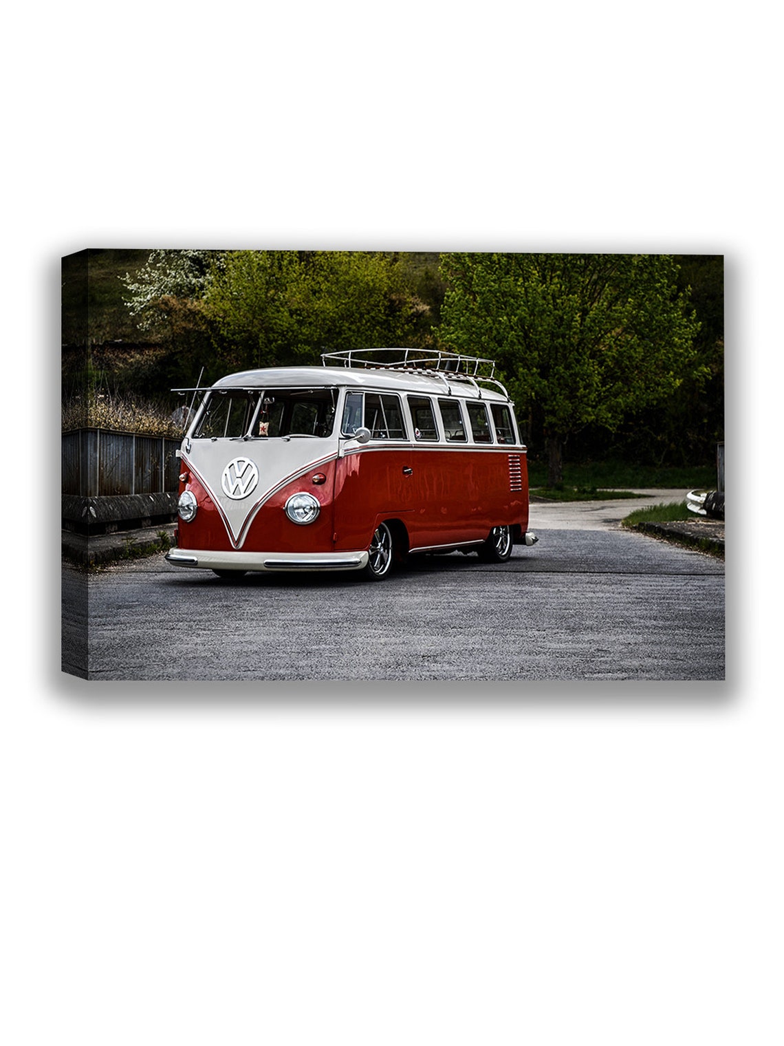 Vintage Car Canvas Wall Art Retro VW Bus Home Decor Prints for Etsy