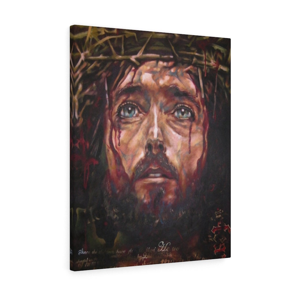 Jesus Canvas Wall Art Biblical Wall Decor Etsy