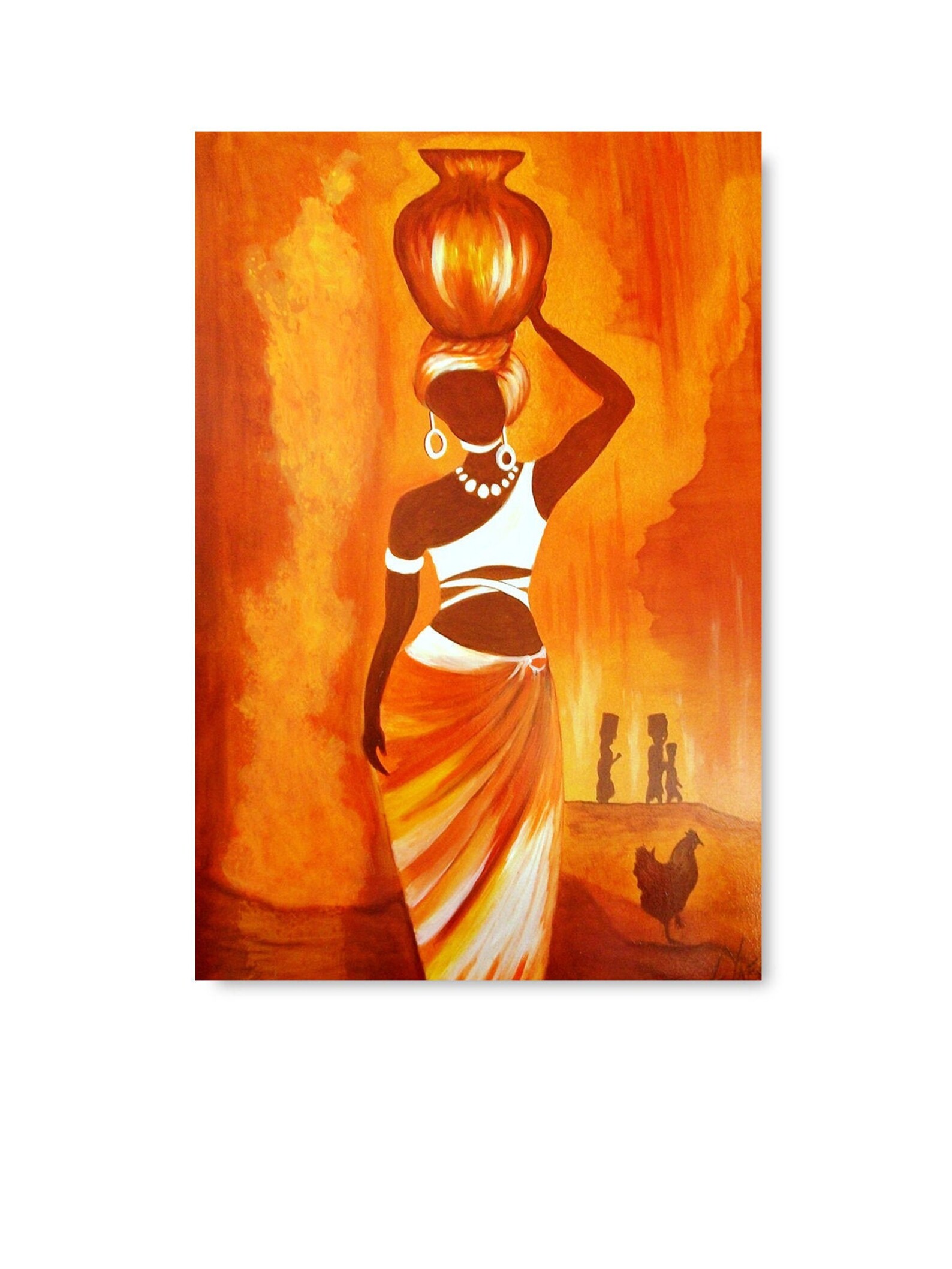 African Poster Wall Art Colorful Painting Home Decor Prints Etsy