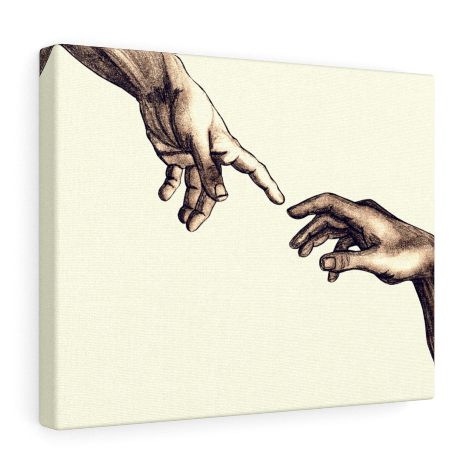 Hands of God Canvas Wall Art Christian Wall Decor Etsy
