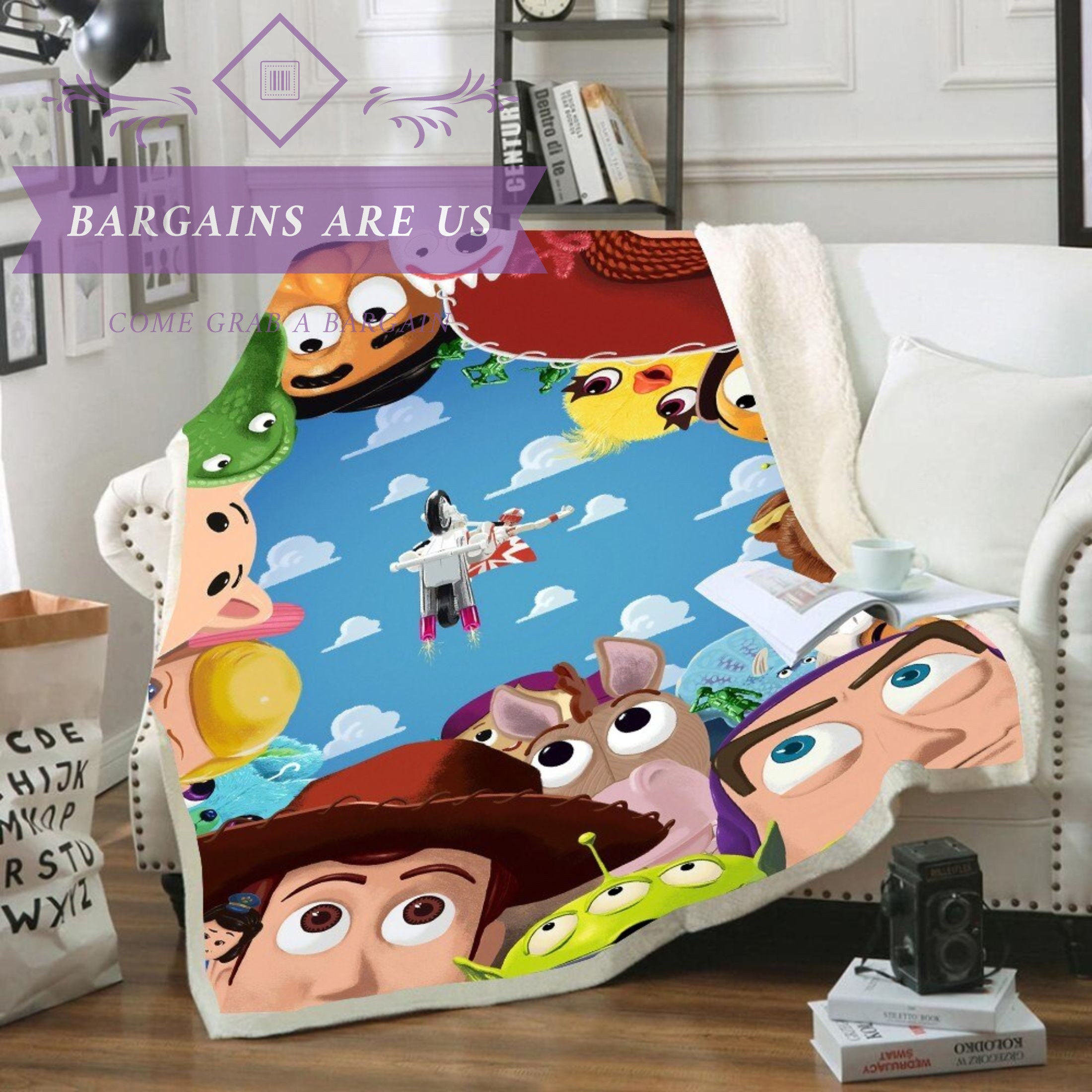 Custom Sherpa Fleece Blanket Toy Story 4 Etsy