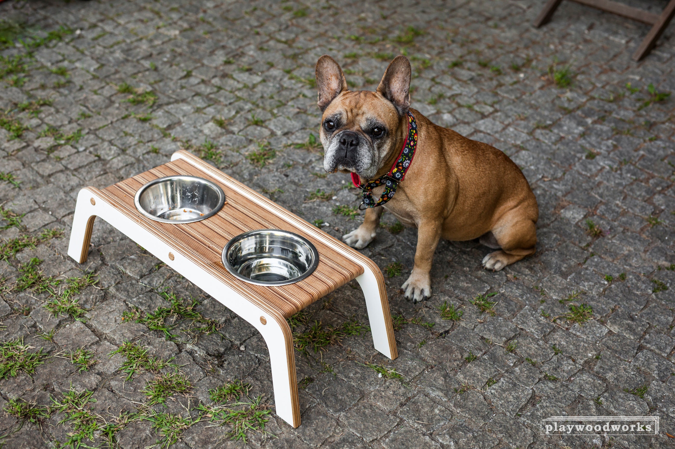 Hund Feeder handgefertigt Pet Bowl Stand erhöhte Hund Etsy