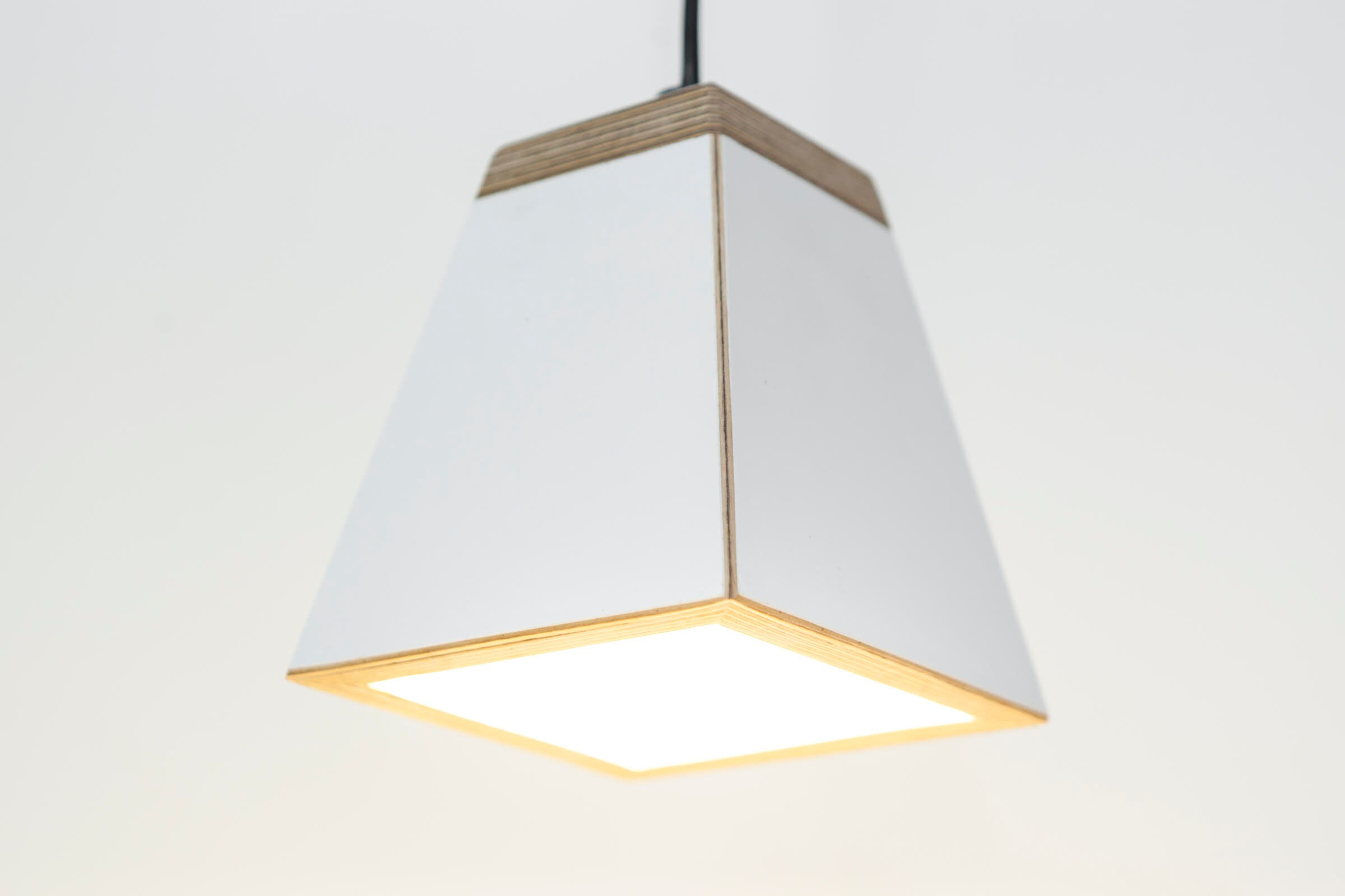 Plywood ceiling lamp wooden lamp pendant light point Etsy