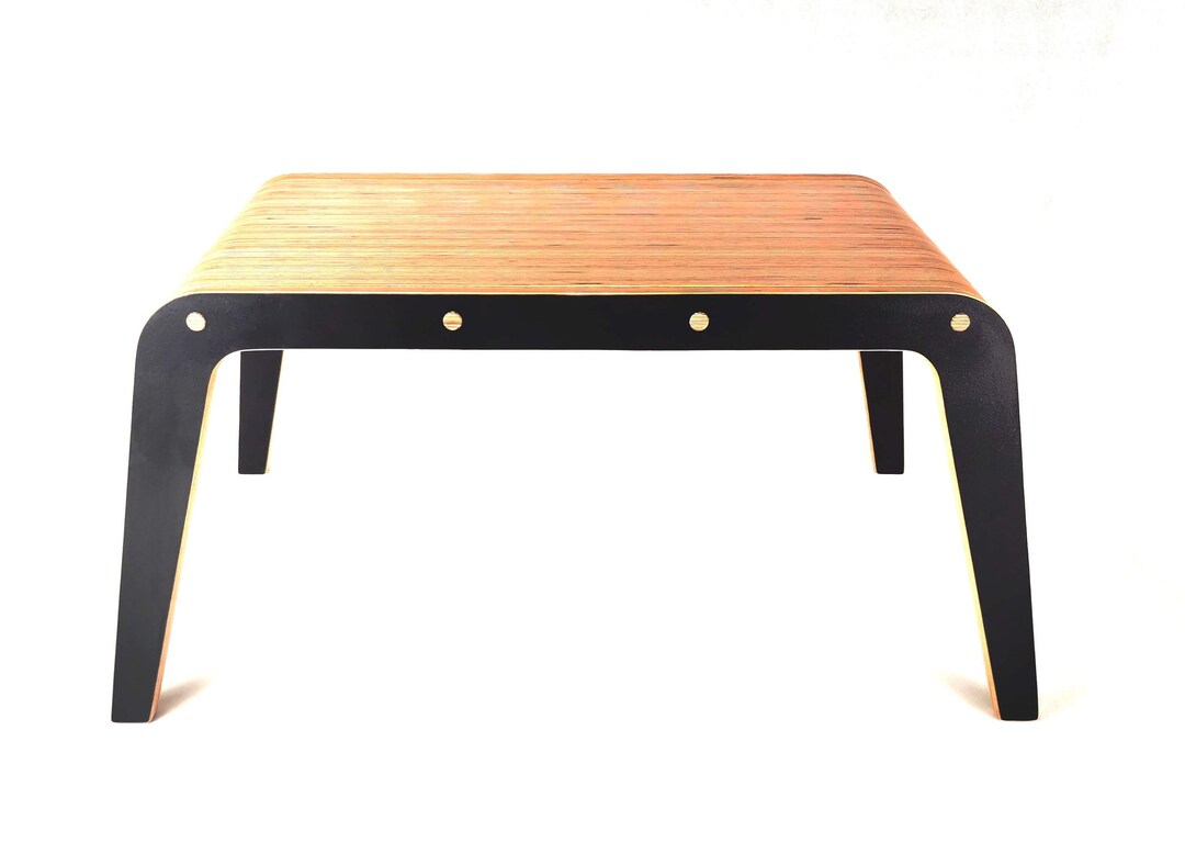 Coffee Table 50cm High, Made of Black Laminated Birch Plywood, Modern
