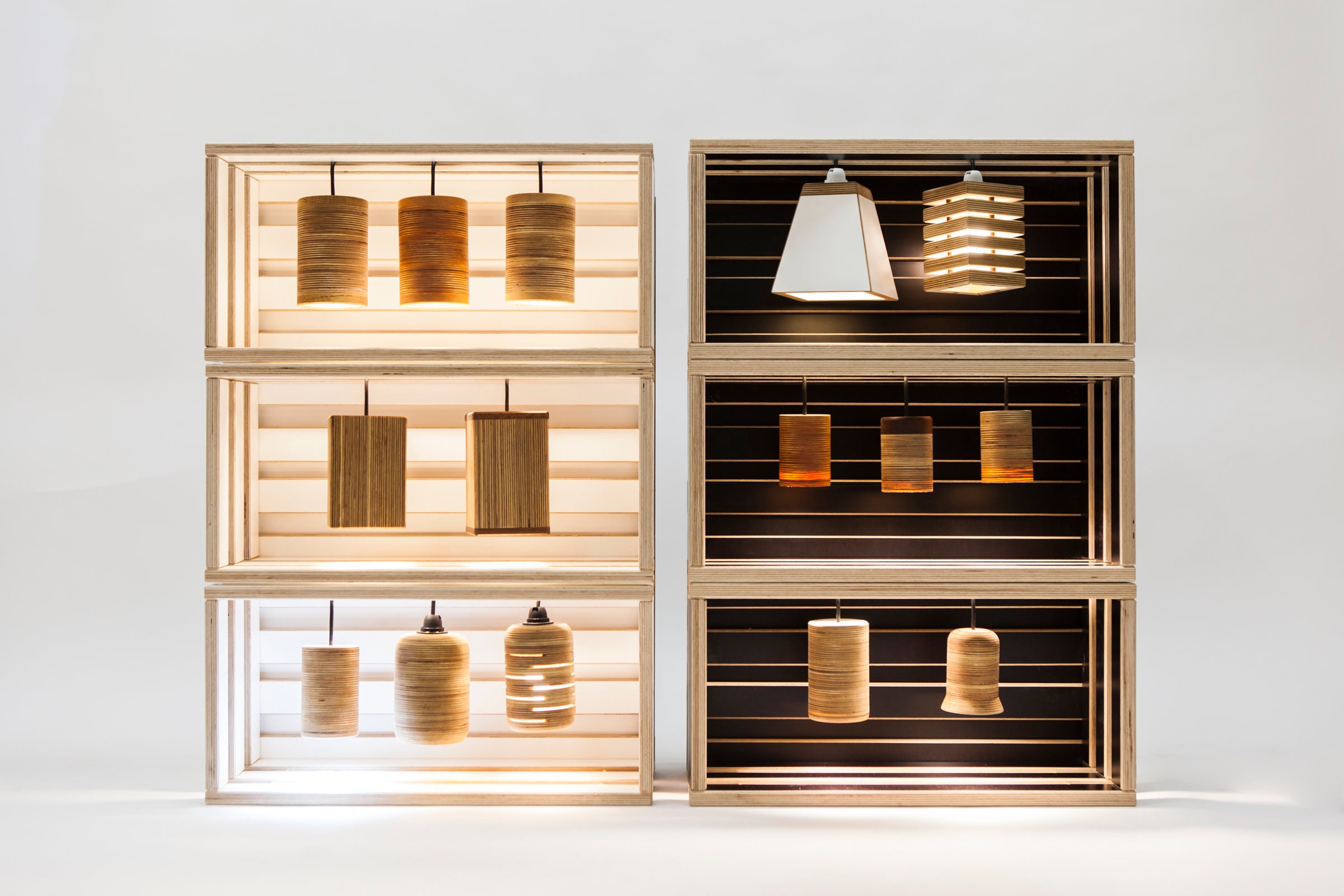 Plywood Ceiling Lamp Cylinder Plywood Lamp Patterned Etsy