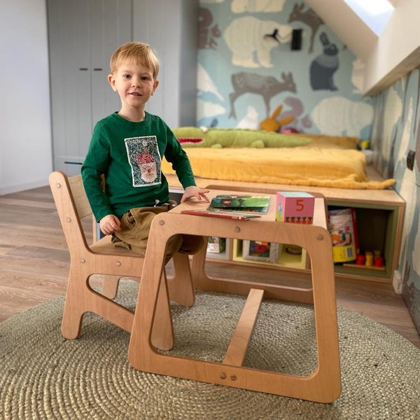 Kids Table and Chairs Etsy