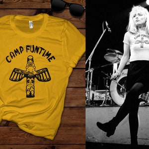 Camp Funtime Tshirt for Women Vintage 70s Punk Clothing Gift for Music Lovers Retro Music Gifts