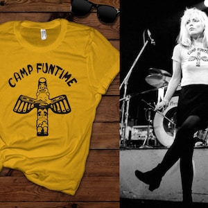 Camp Funtime Tshirt for Women Vintage 70s Punk Clothing Gift for Music Lovers Retro Music Gifts