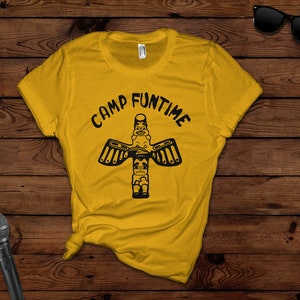 Camp Funtime Tshirt for Women Vintage 70s Punk Clothing Gift for Music Lovers Retro Music Gifts