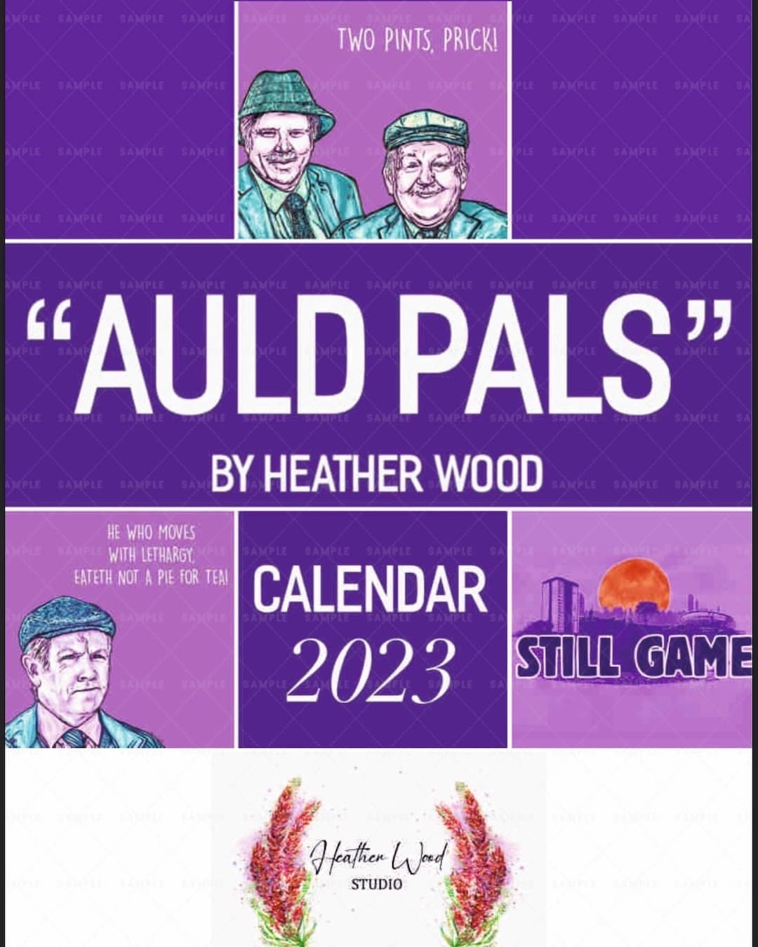 Still Game Calendar Auld Pals Old Pals by Heather Wood Etsy