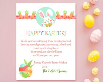 Easter Bunny Letter Printable Easter Bunny Digital Download - Etsy