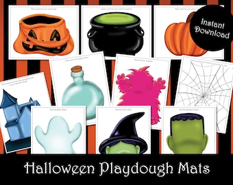 Halloween Playdough Mats: Spooky Preschool Activities (Digital Download)