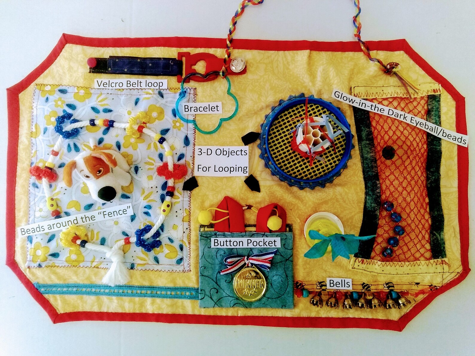 Sensory and manipulative fidget mat for autism dementia Etsy