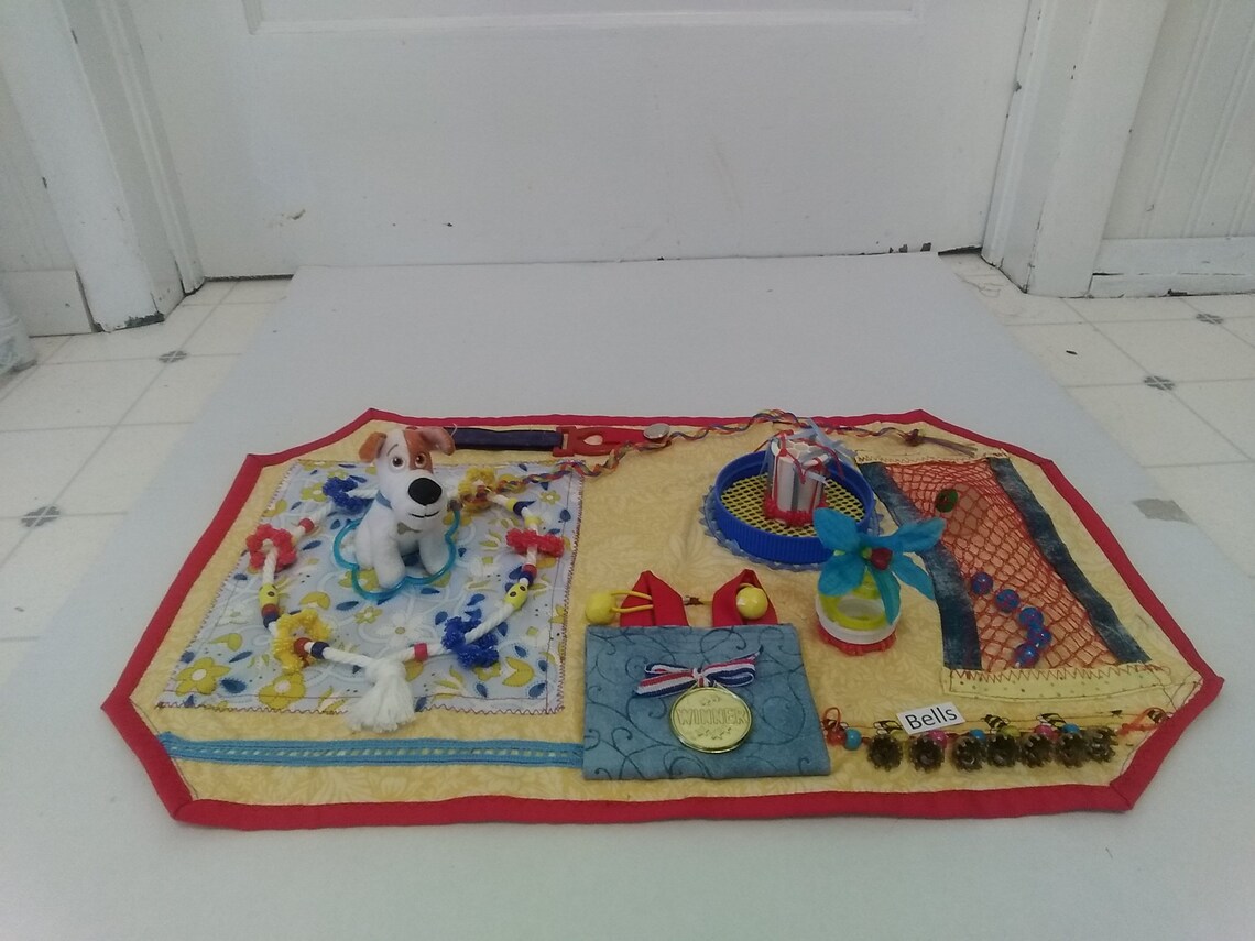 Sensory and manipulative fidget mat for autism dementia Etsy